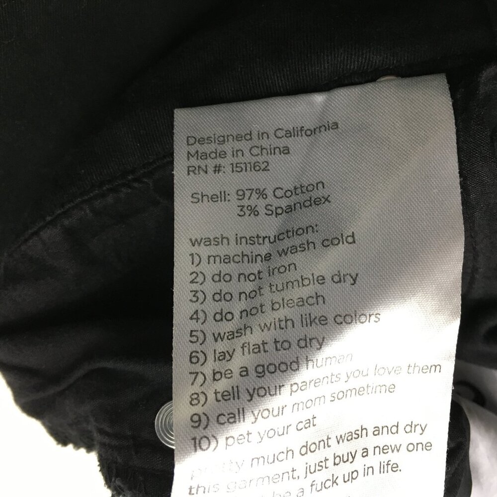 RIP N DIP Logo Hardware Black Embroidery Lord Nermal Peeking Cat 5 Pocket Jeans - Picture 3 of 16